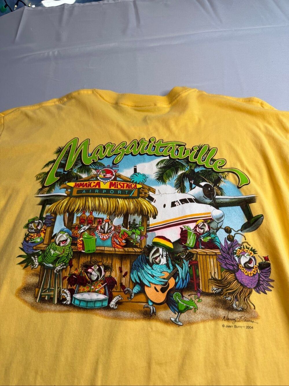 Jimmy Buffett Y2K Vintage Margaritaville Jamaica Mistaka Graphic T-Shirt Medium
